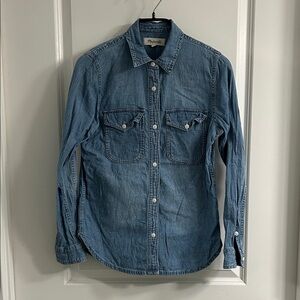 madewell - denim button up shirt